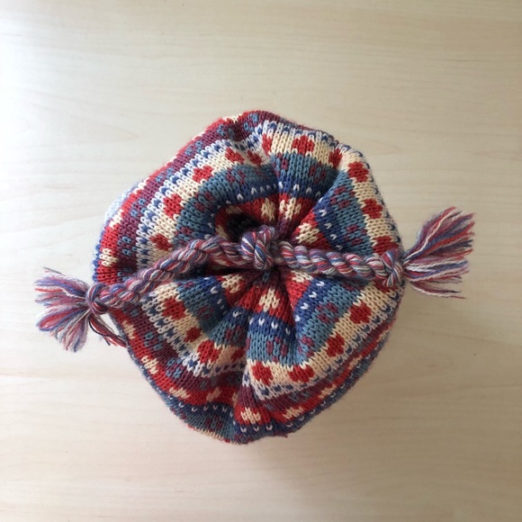 Vintage Funky Fair Isle Tassel Knit Beanie - Picture 4 of 4